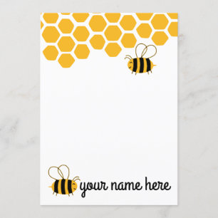 Convites Placas para abelhas de corte personalizadas