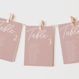 Convites Placas para Mesa de Casamento Cor-de-rosa-claro