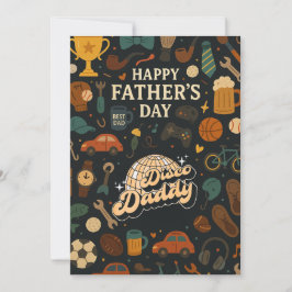 Convites Placas para presentes do Dia de os pais de música 