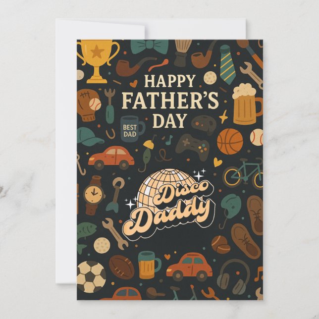 Convites Placas para presentes do Dia de os pais de música  (Frente)