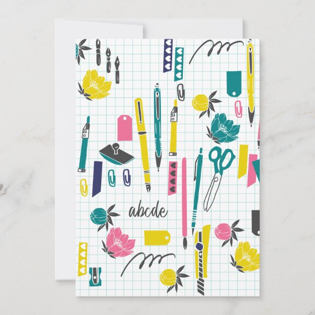 Convites Placas personalizadas para professores (Frente)