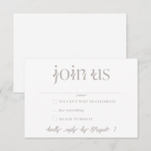 Convites Placas RSVP de Casamento