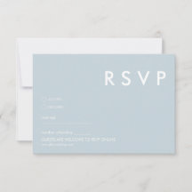 Placas RSVP de Casamento Minimalista