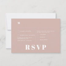 Placas RSVP de Casamento Minimalista