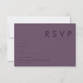 Convites Placas RSVP de Casamento Minimalista
