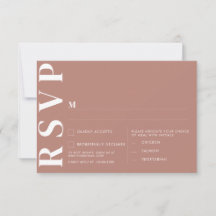 Placas RSVP de Casamento Minimalista