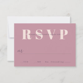 Convites Placas RSVP de Casamento Minimalista