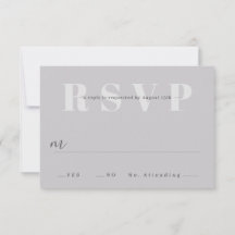 Placas RSVP de Casamento Minimalista