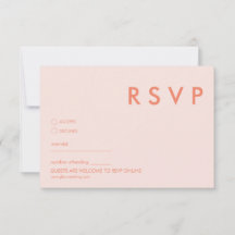 Placas RSVP de Casamento Minimalista