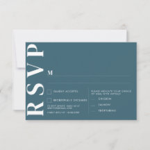 Placas RSVP de Casamento Minimalista