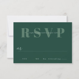 Convites Placas RSVP de Casamento Minimalista