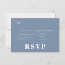 Placas RSVP de Casamento Minimalista