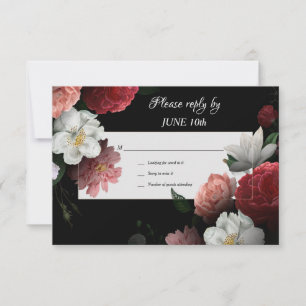 Convites Placas RSVP de Sonhos Florais