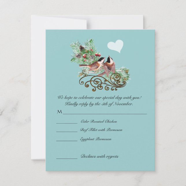 Convites Placas RSVP — Exigem as assinaturas de tamanho 5 x (Frente)