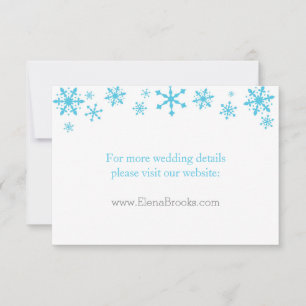 Convites Placas Snowflakes para Casamento no inverno
