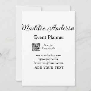 Convites planejador de eventos adicionar nome Q R detalhes 