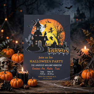 Convites Planejador de Festa Noturna Assustadora de Hallowe