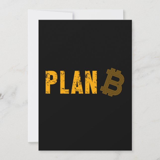 Convites Planejar Presente de Criptomoeda BTC Crypto BTC Bi (Frente)