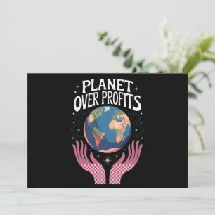Convites Planeta Acima dos Lucros Mudanças Climáticas da Te