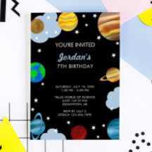 Planetas Aniversário Festa de Galáxias Espaciais E