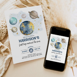 Convites Planetas das estrelas da Lua de galáxia do primeir