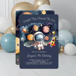 Convites Planetas Externos de Festa de aniversário 7