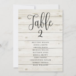 Convites Plano de assentos de casamento rústico. País moder