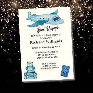 Convites Plano de Aventura de Viagem de Aposentação de Refo