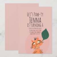 Plano de Gato Bonito T Festa de aniversário Rosa P