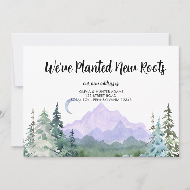 Convites Plantamos novas raízes movendo o lançamento (Frente)