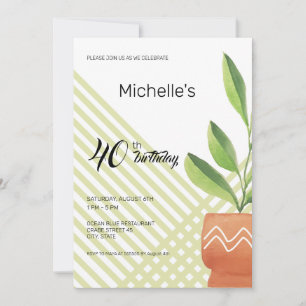 Convites Plantas Residenciais Em Potes Cerâmicos