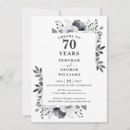 Convites Platinum Anima 70 Anos Casando Aniversário