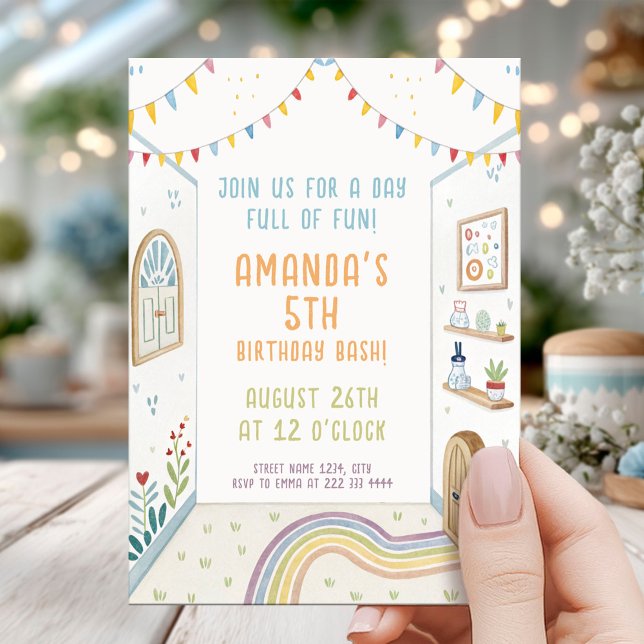 Convites Play Zone Maze Birthday (Criador carregado)