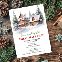 Playful Christmas scene cozy festive city invites