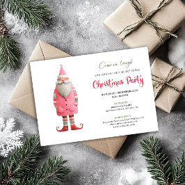 Convites Playful Funny Santa Editable Holiday Party Invites