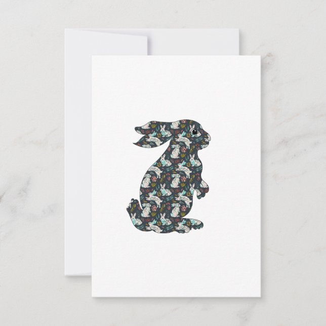 Convites Playing Rabbits (Frente)