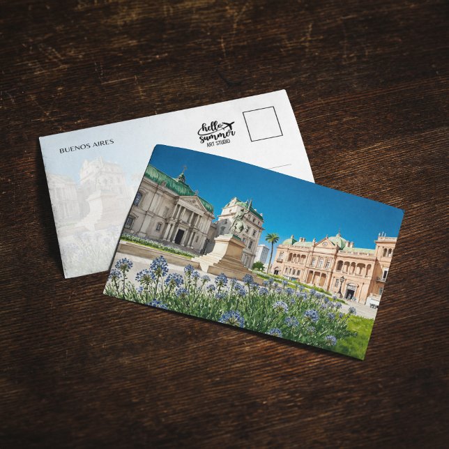 Convites Plaza de Mayo Buenos Aires Argentina Postcard (Criador carregado)