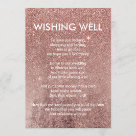 Convites Poço de Desejos Glitter Rosa Moderno Feminino