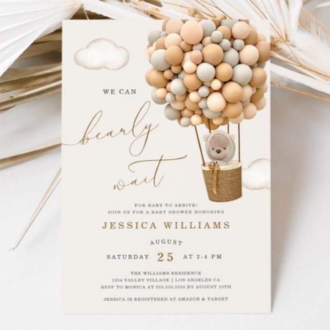 Convites Podemos Ampliar O Chá de fraldas De Espera (Criador carregado)