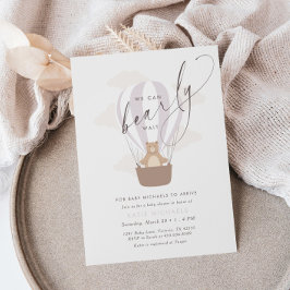 Convites Podemos Esperar. | Balão de Ar Puro para Bebê