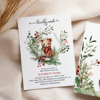 Podemos Esperar Chá de fraldas Festivo Do Urso Fes