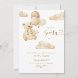 Convites Podemos Esperar Chá de fraldas Neutro De Gênero