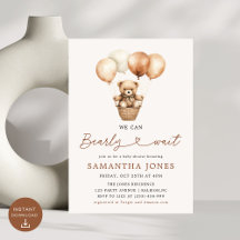 Podemos Esperar Chá de fraldas Neutro De Gênero