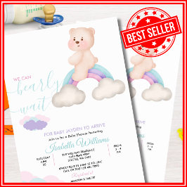 Convites Podemos Esperar Chá de fraldas Neutro De Gênero