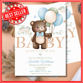 Convites Podemos Esperar Chá de fraldas Neutro De Gênero