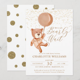 Convites Podemos Esperar Chá de fraldas Neutro De Gênero