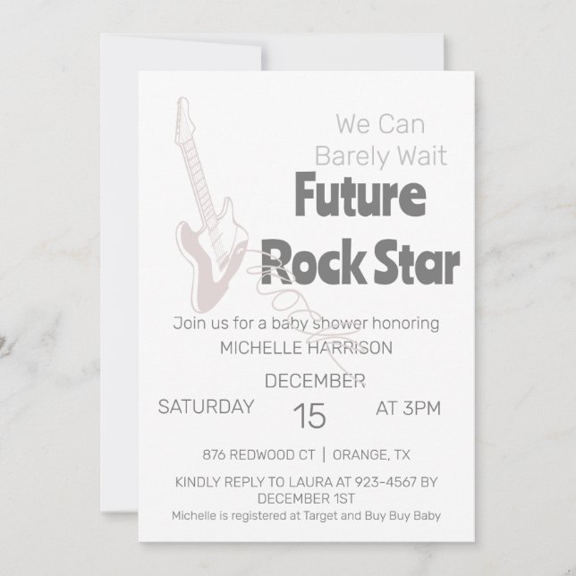 Convites Podemos Esperar Chá de fraldas Neutro De Gênero In (Frente)