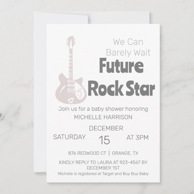 Convites Podemos Esperar Chá de fraldas Neutro De Gênero In (Frente)