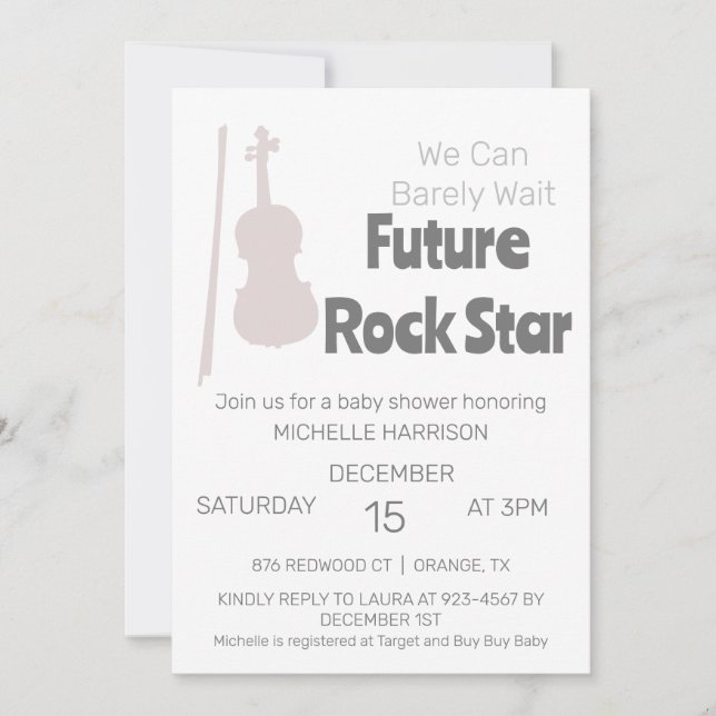 Convites Podemos Esperar Chá de fraldas Neutro De Gênero In (Frente)