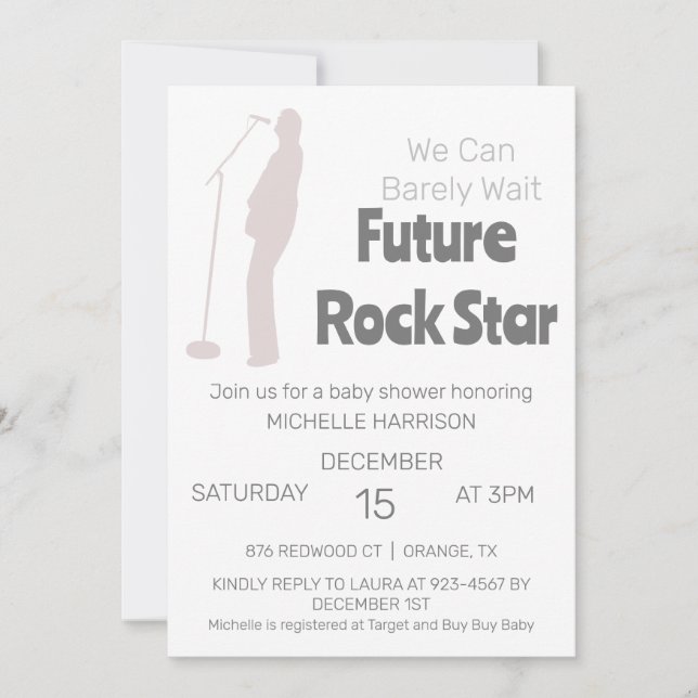 Convites Podemos Esperar Chá de fraldas Neutro De Gênero In (Frente)